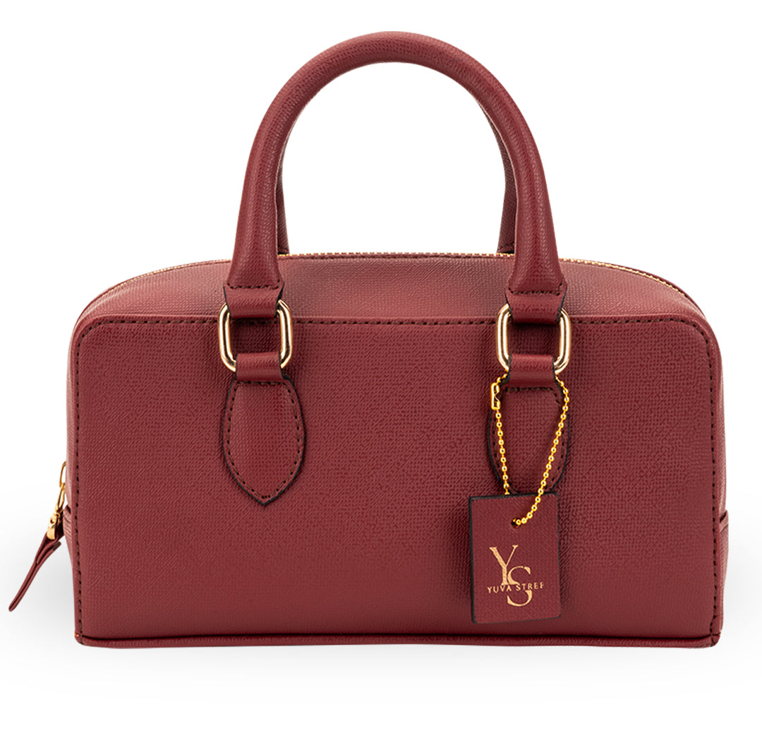 Lume Boxy Crossbody Bag - Cherry