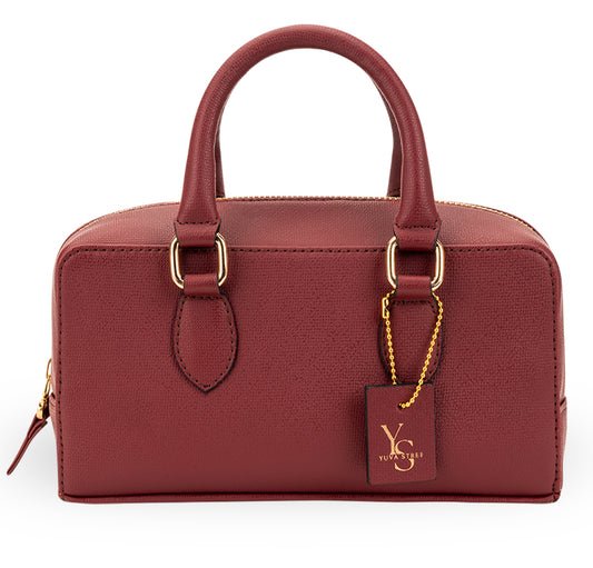 Lume Boxy Crossbody Bag - Cherry