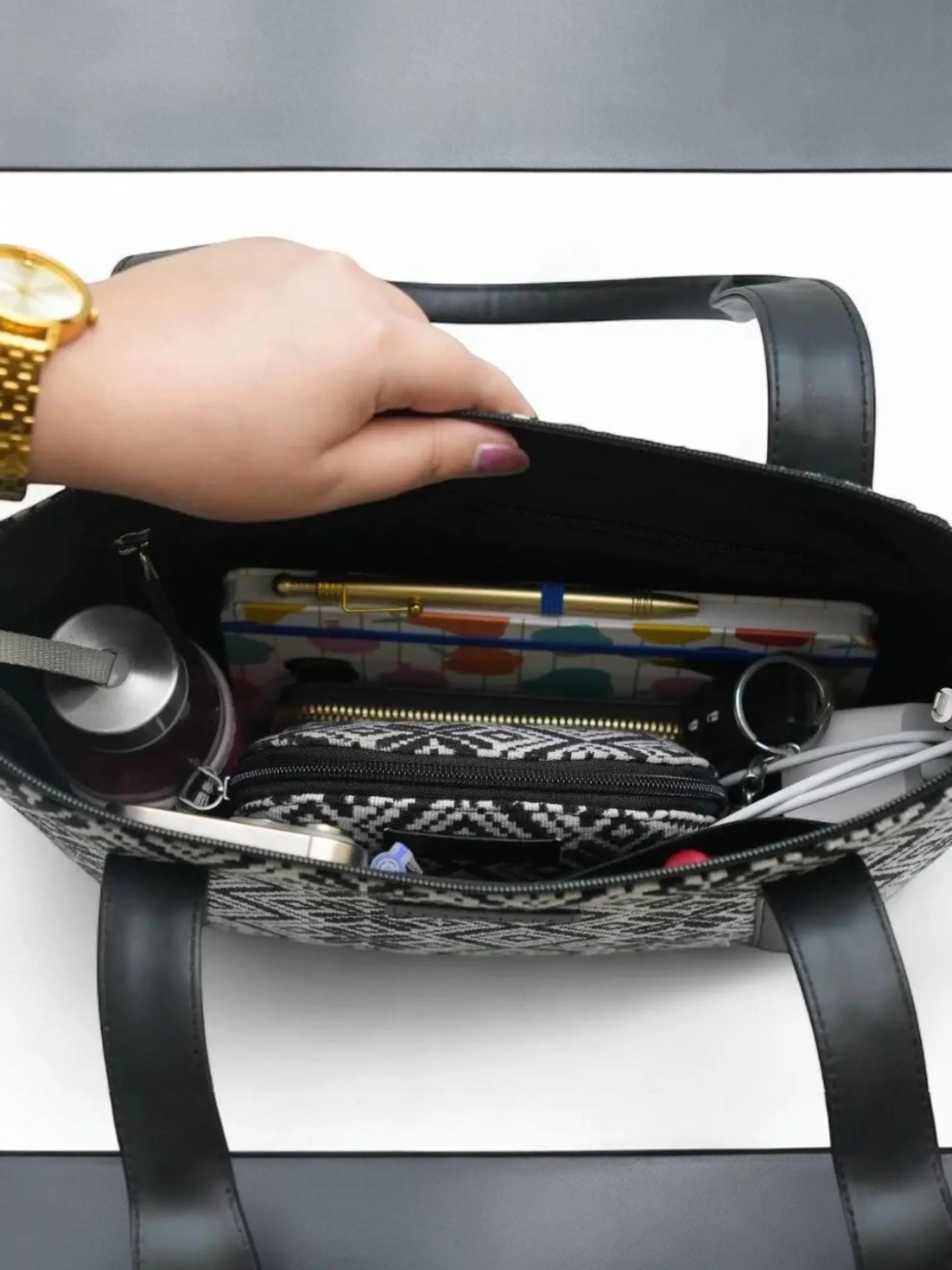 Lyra Tote – Black Diamond YuvaStree
