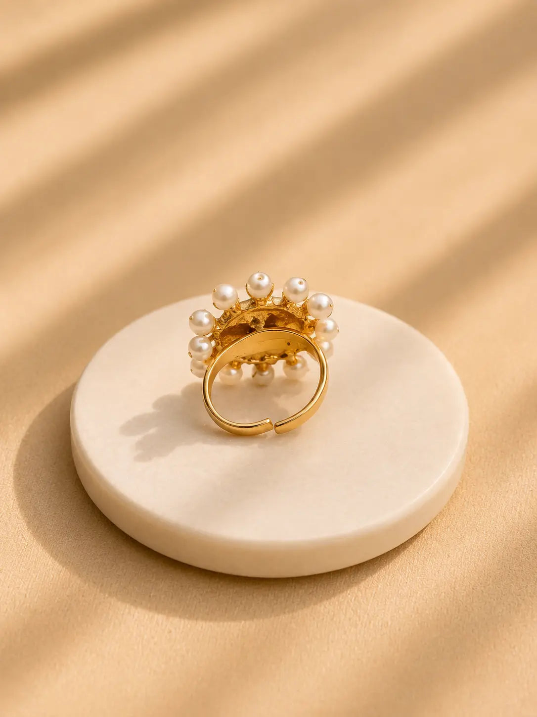 Pearl Sunburst Ring YuvaStree