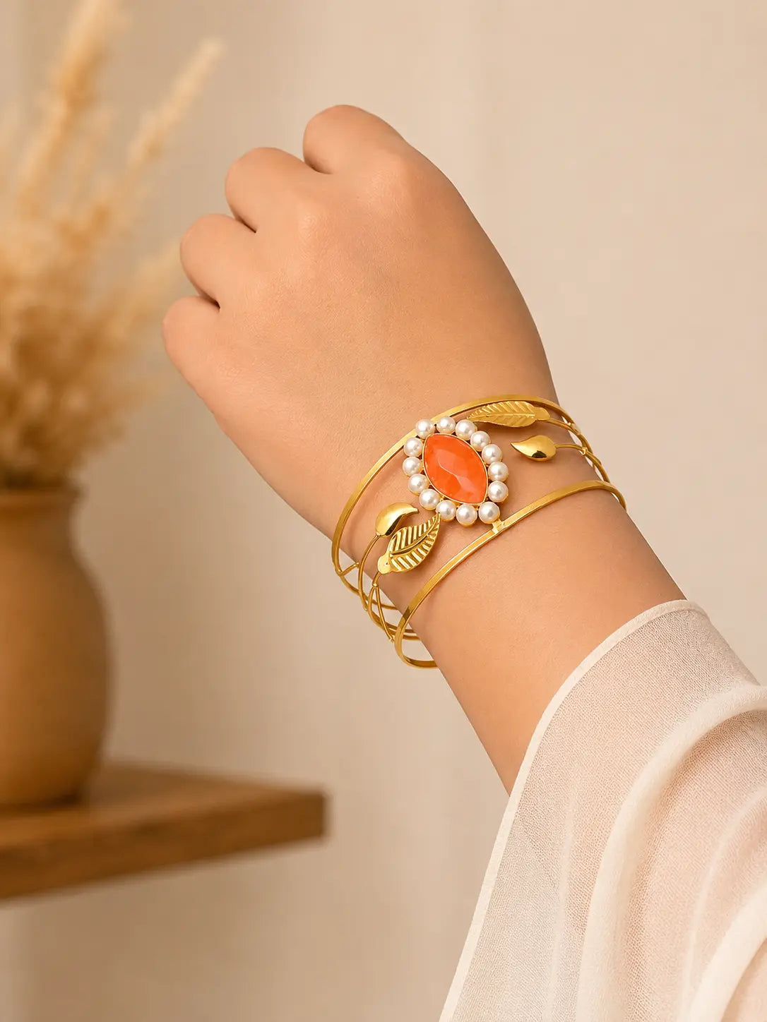 Wide Leaf Cuff YuvaStree