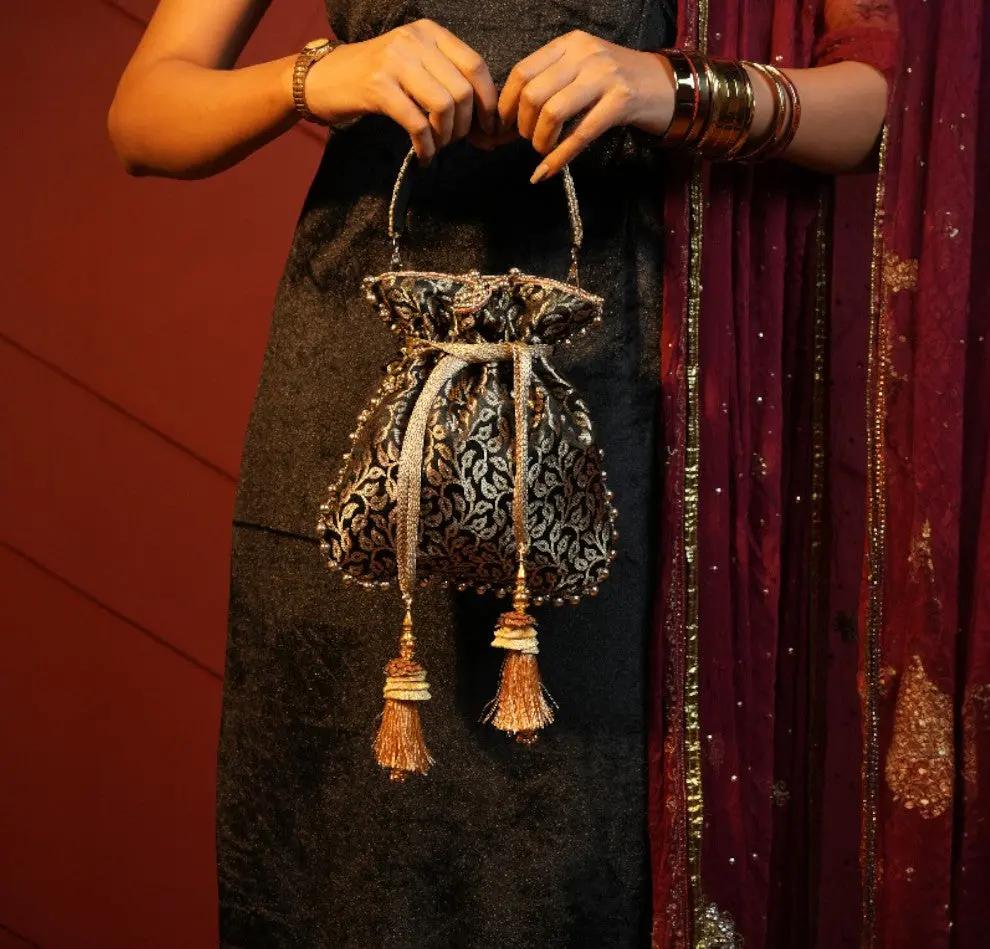 Anaira Potli in Midnight Gold YuvaStree