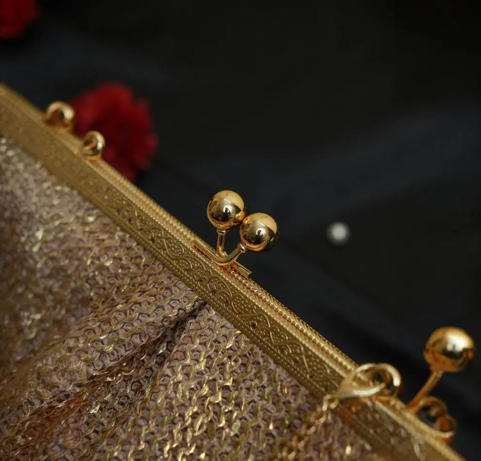 Aria Clutch - Rose Gold YuvaStree