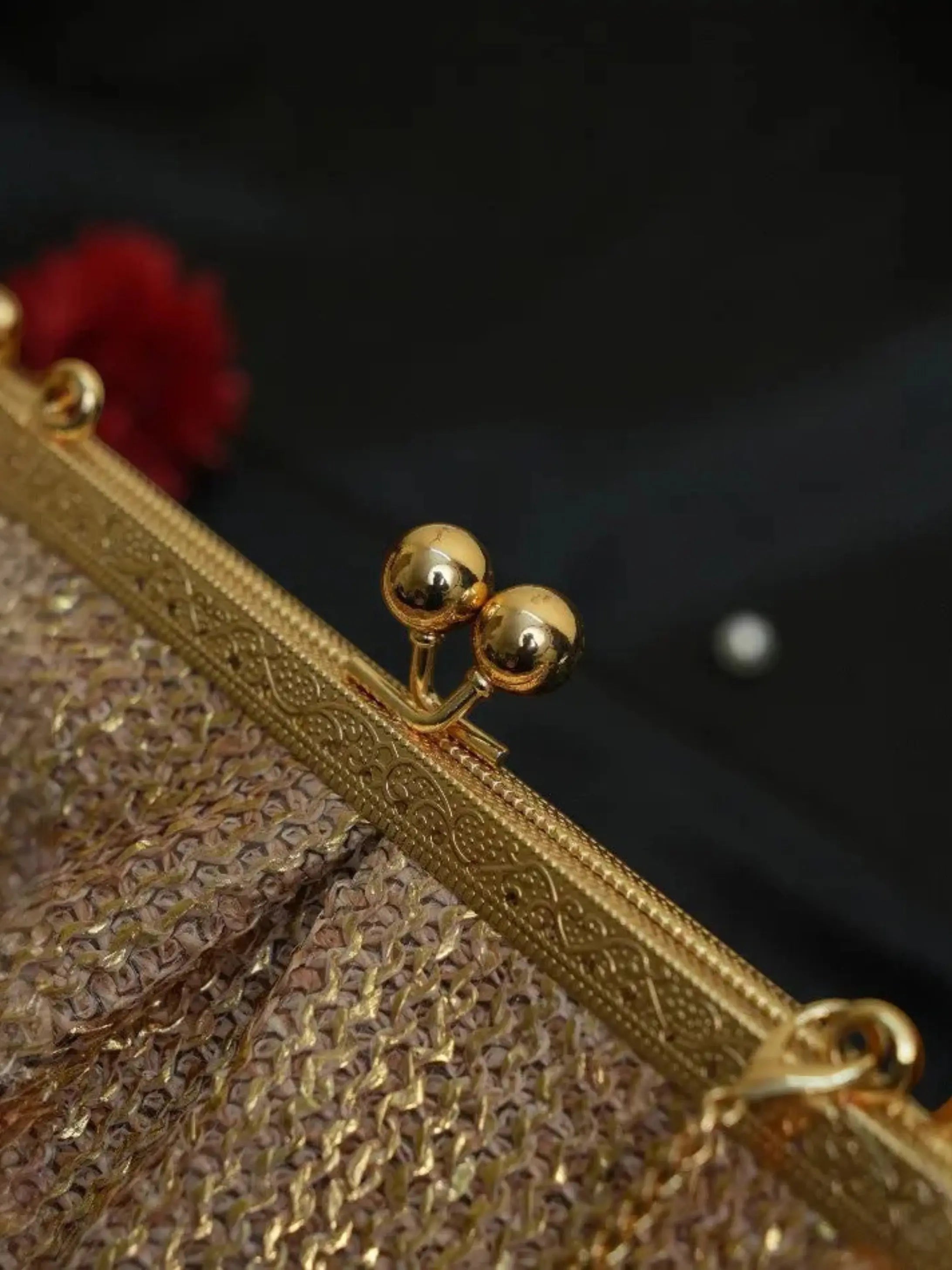 Aria Clutch - Antique Rose YuvaStree