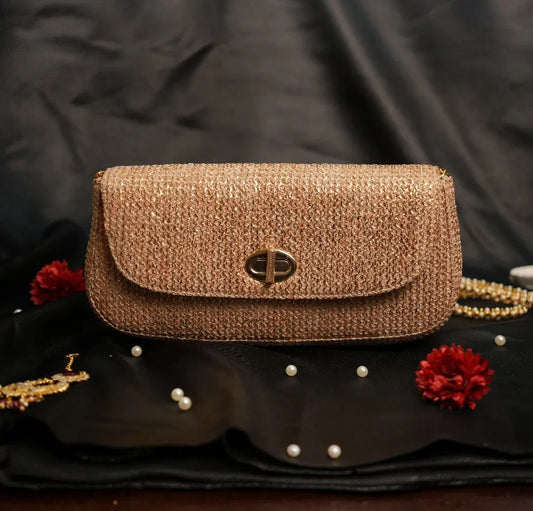 Elvina Clutch - Rose Gold YuvaStree