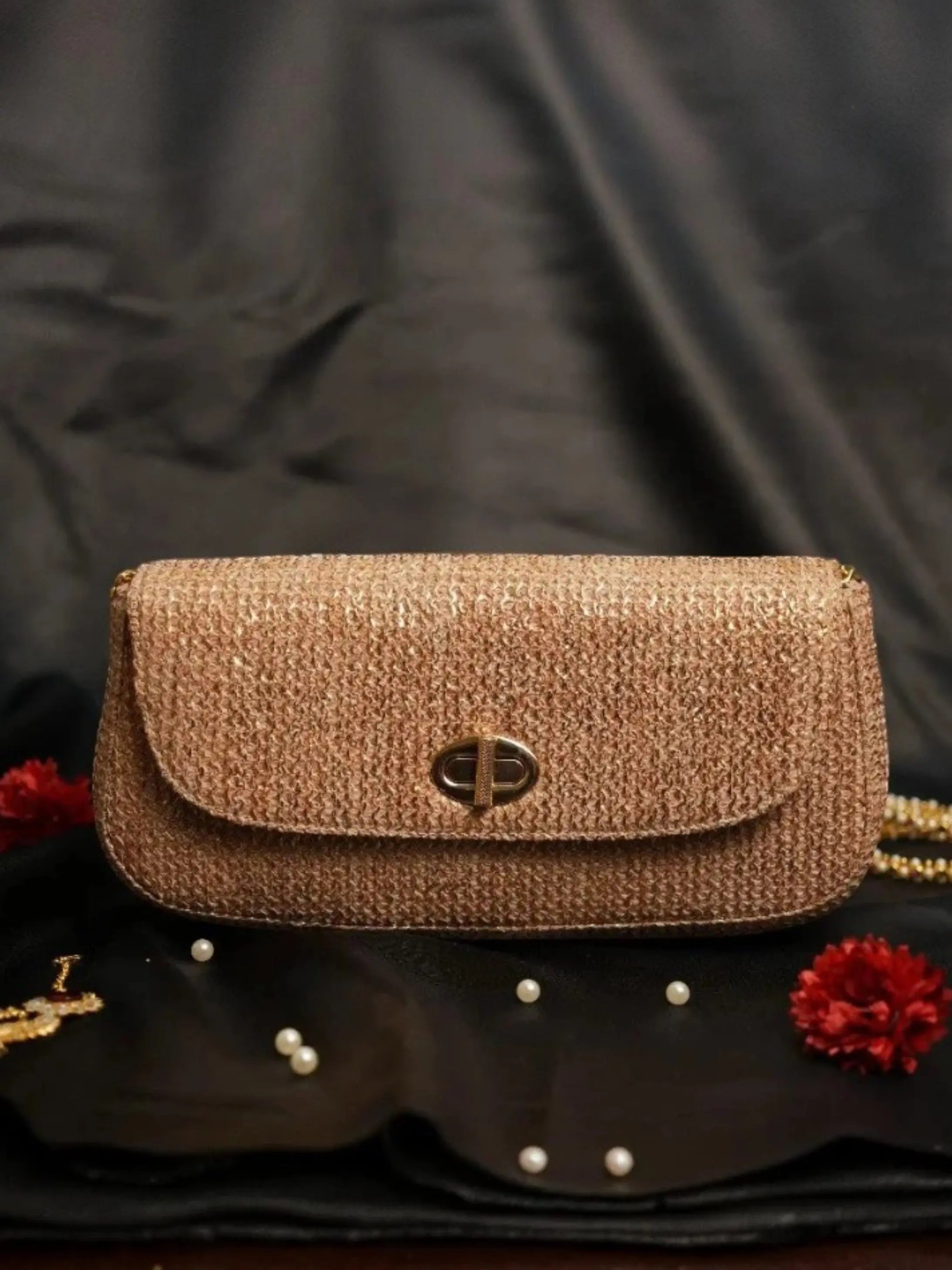 Elvina Clutch - Antique Rose YuvaStree
