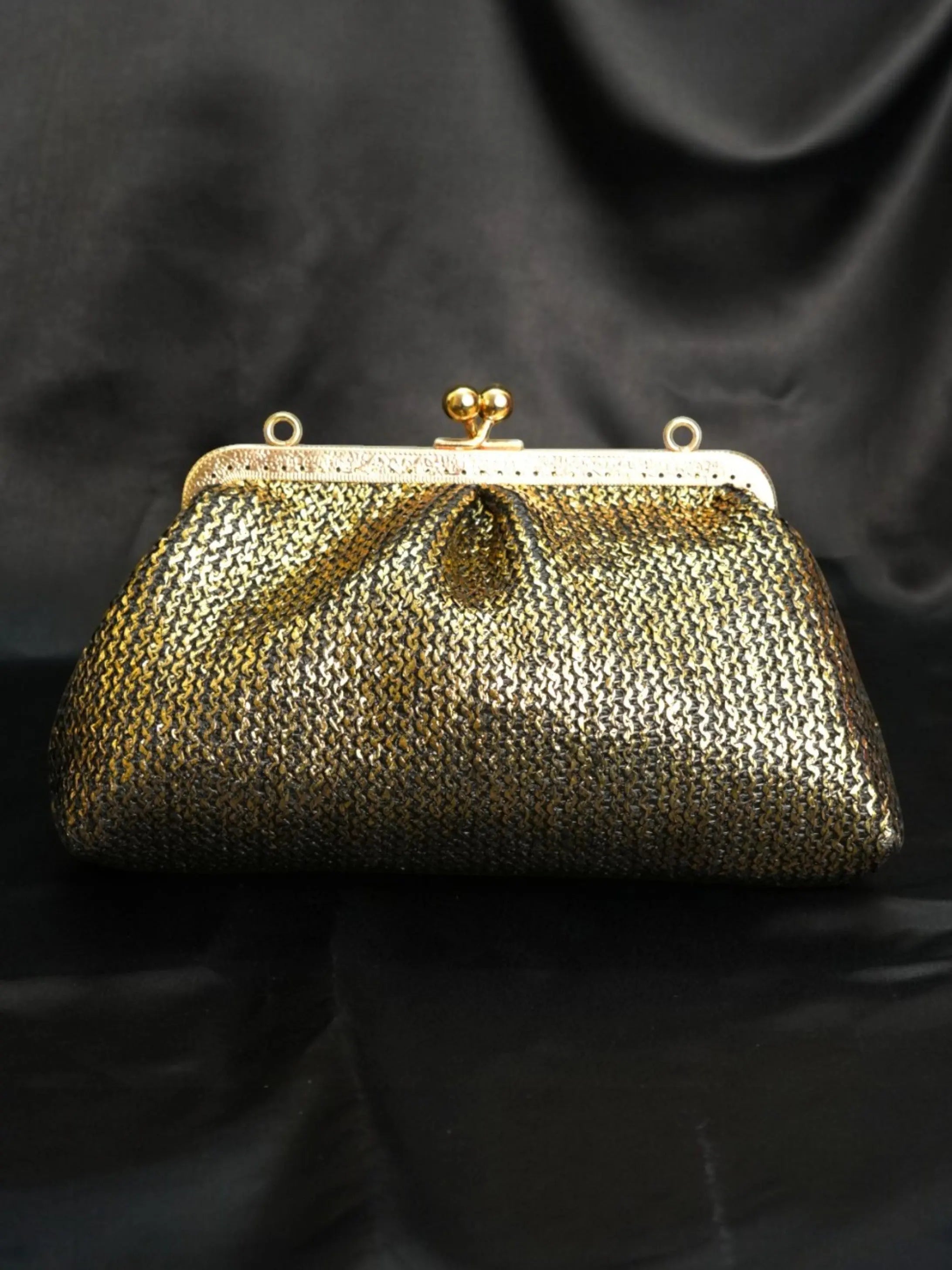 Aria Clutch - Midnight Gold YuvaStree