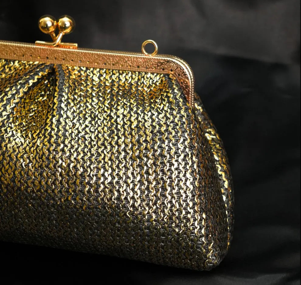 Aria Clutch - Midnight Gold YuvaStree