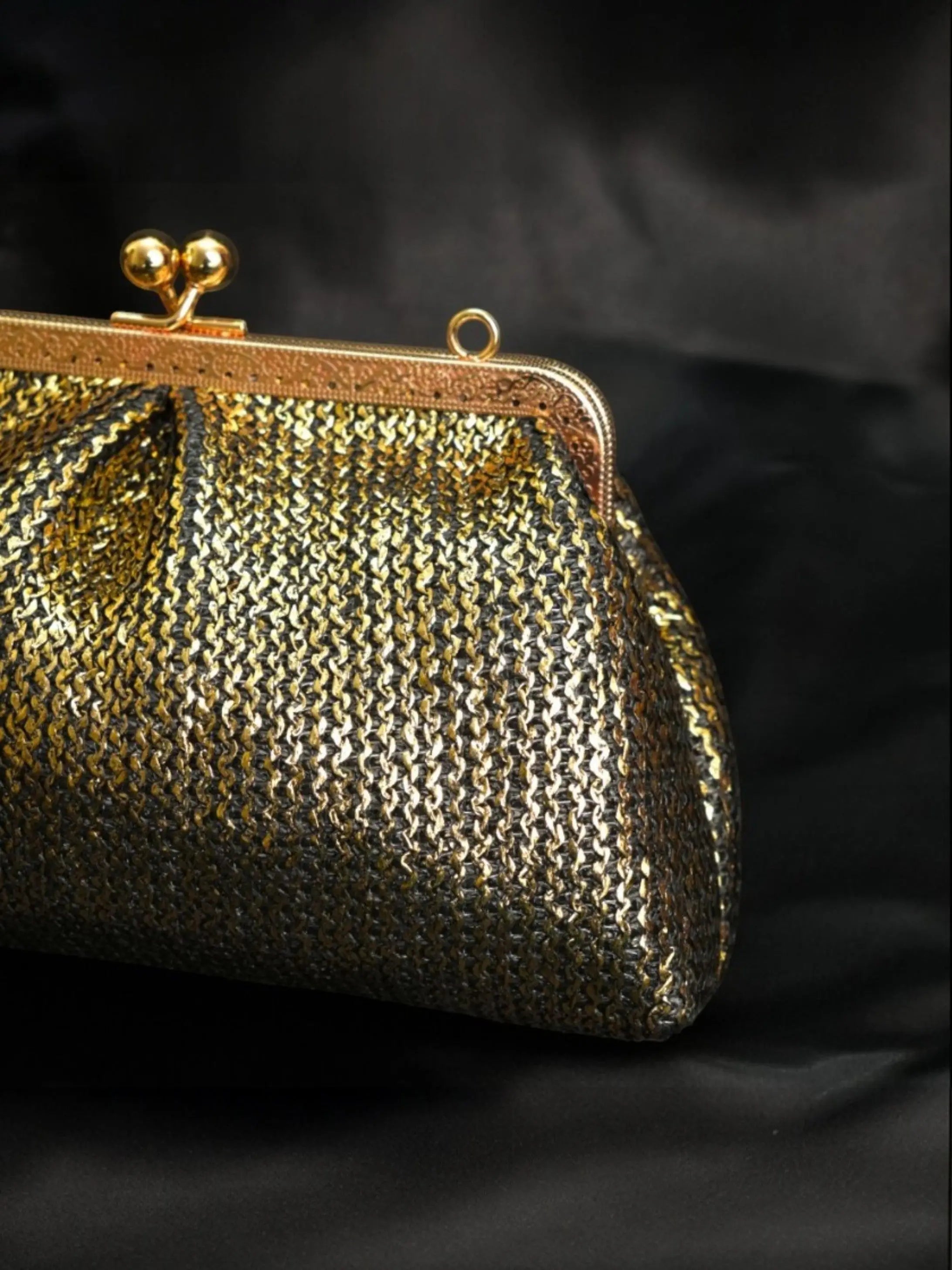 Aria Clutch - Midnight Gold YuvaStree