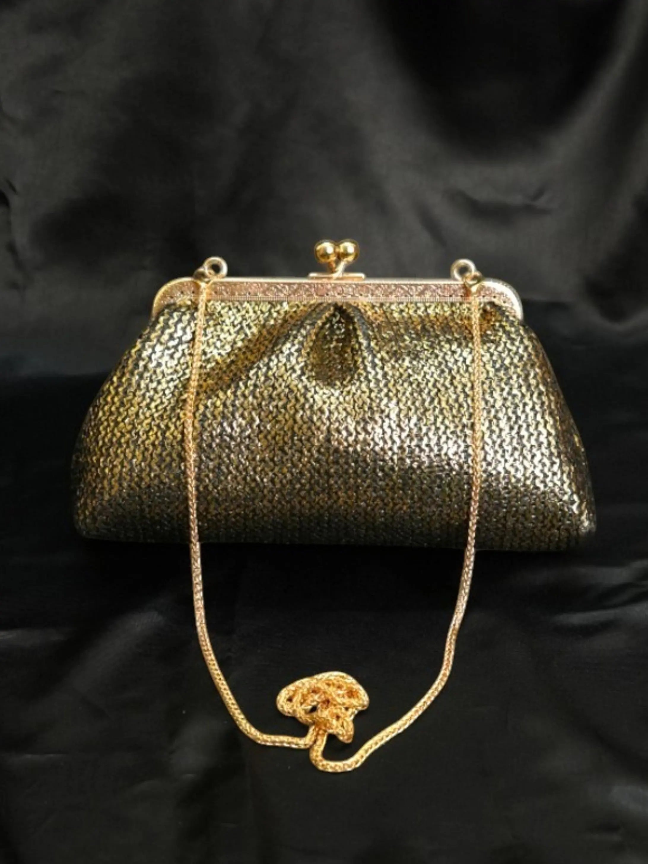 Aria Clutch - Midnight Gold YuvaStree