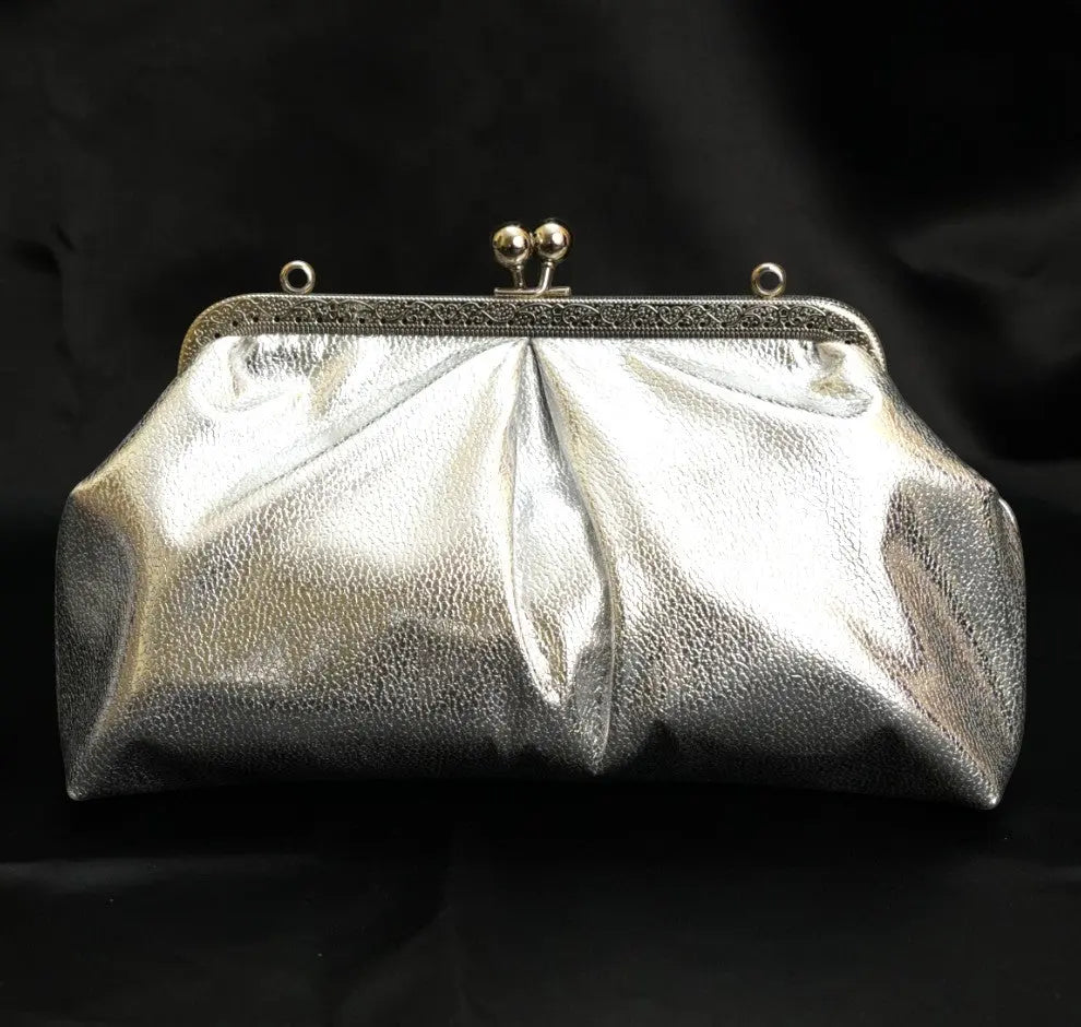 Aria Clutch - Silver YuvaStree