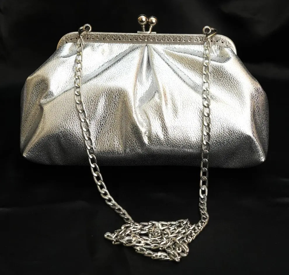 Aria Clutch - Silver YuvaStree