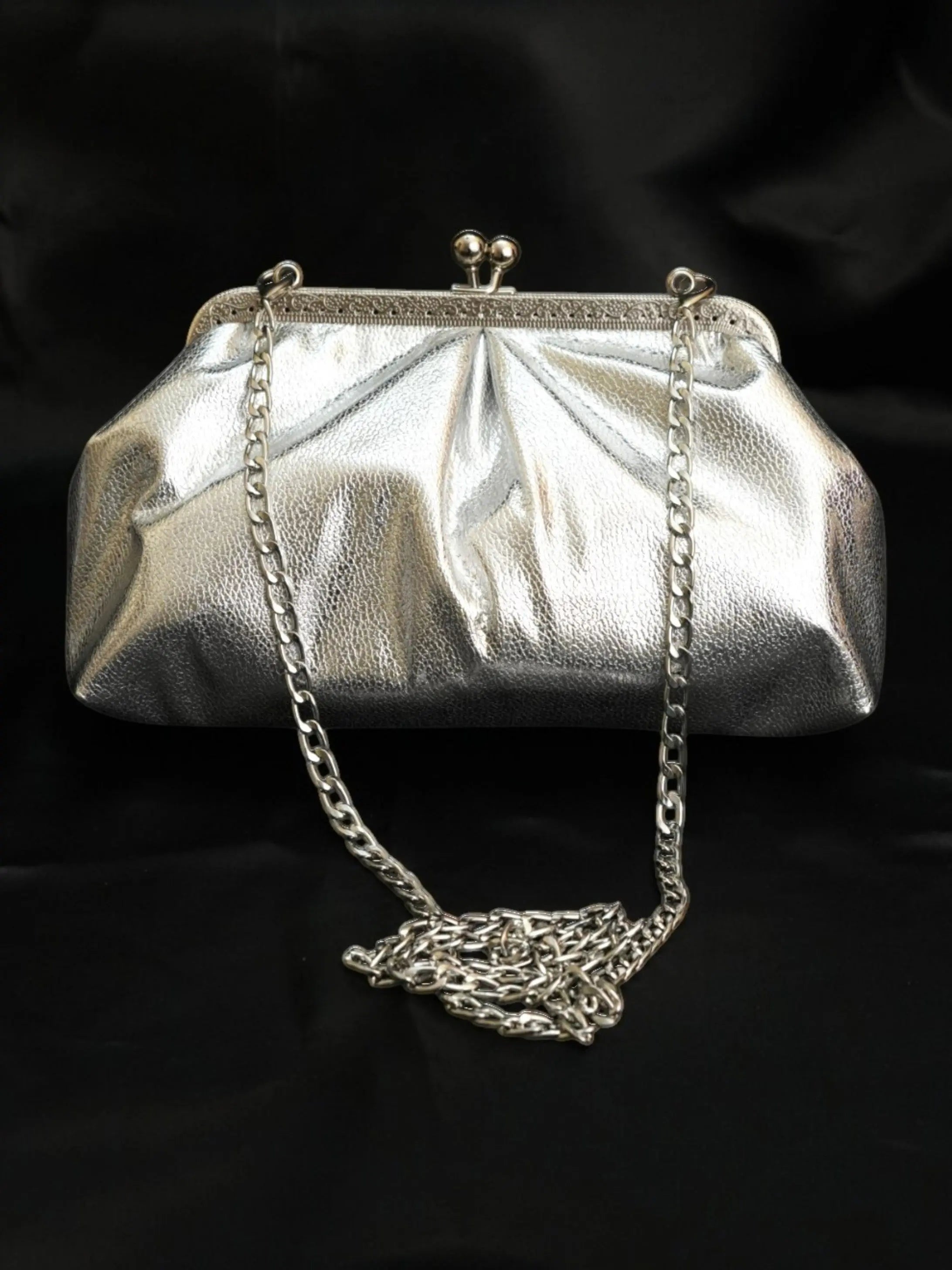 Aria Clutch - Silver YuvaStree