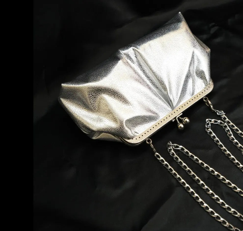 Aria Clutch - Silver YuvaStree
