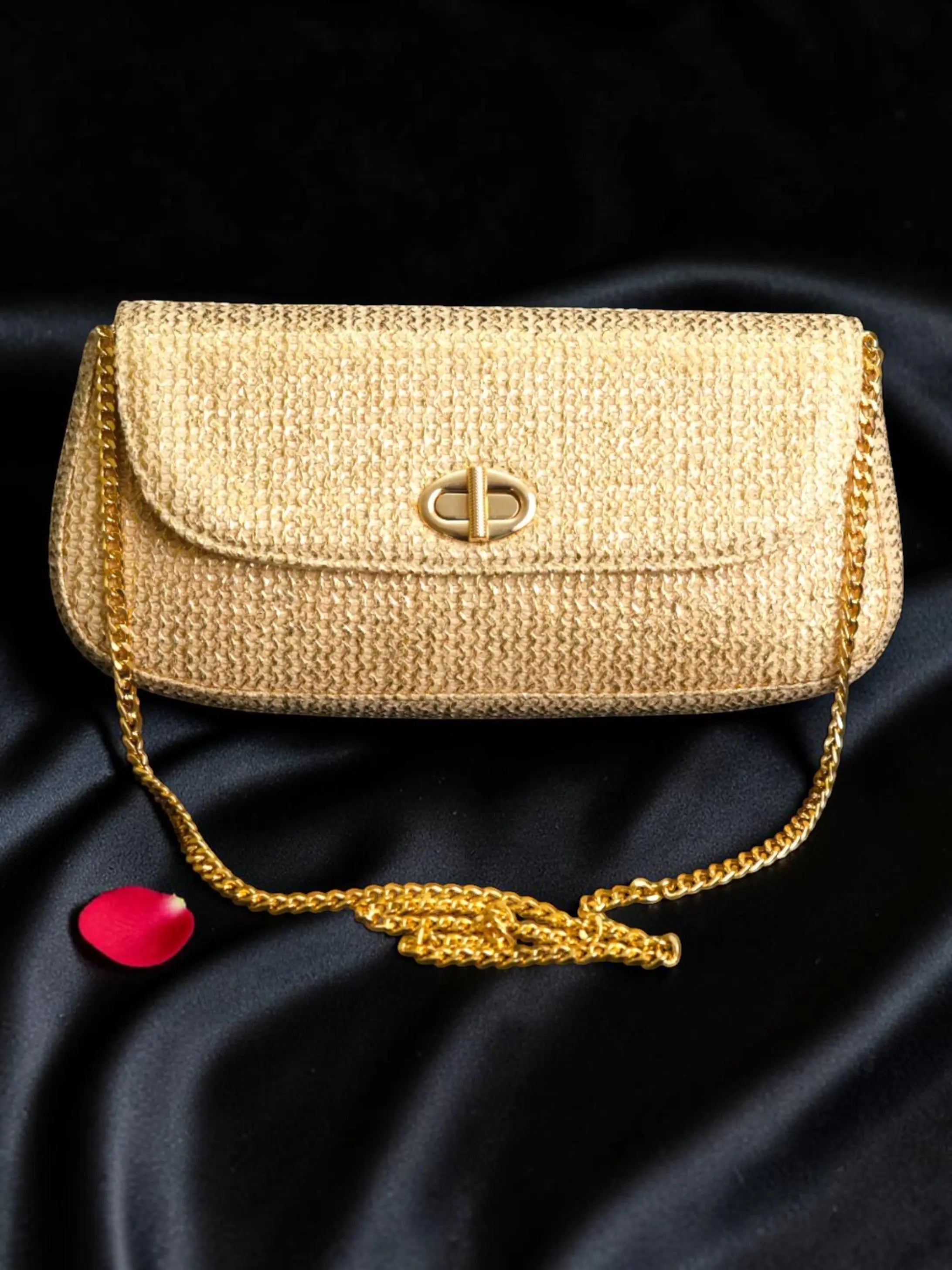 Elvina Clutch - Gold YuvaStree