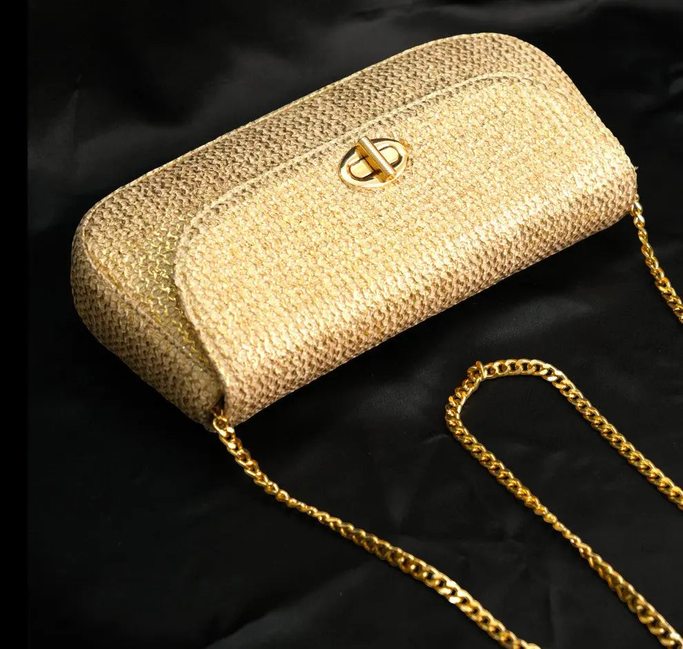 Elvina Clutch - Gold YuvaStree