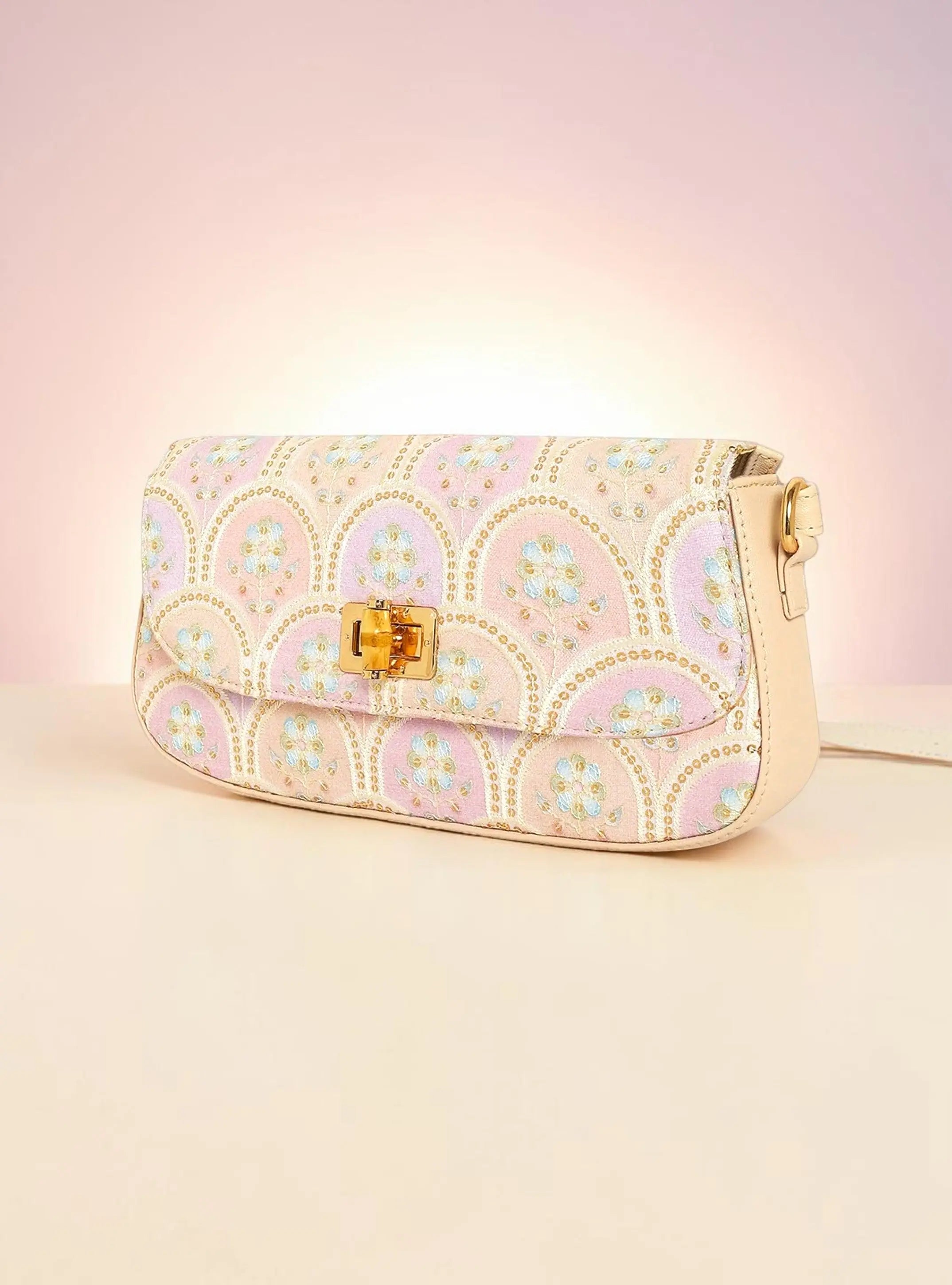 Saira Crossbody Bag - Pearl Blush YuvaStree