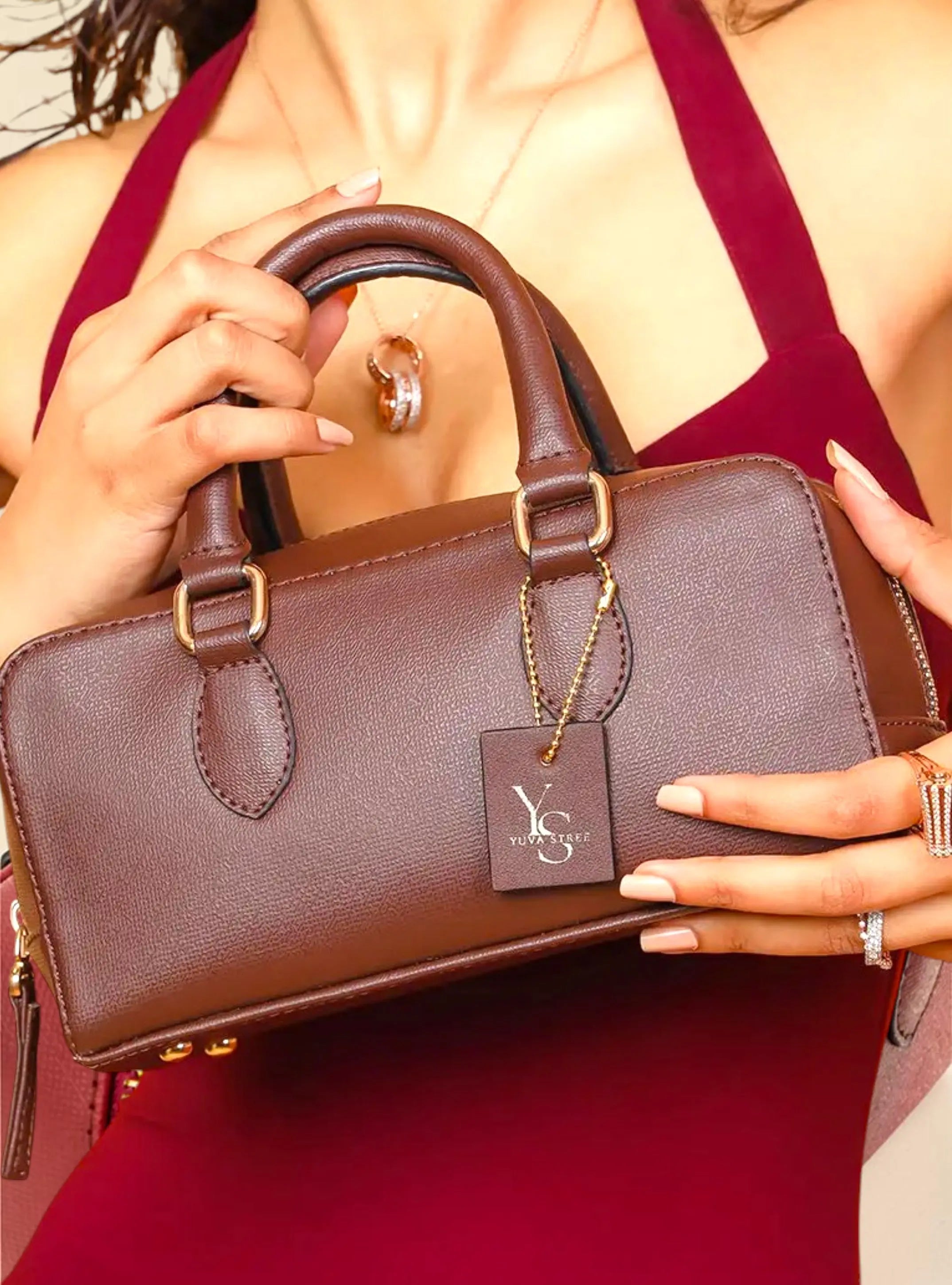 Lume Boxy Crossbody Bag - Dk. Mocha YuvaStree