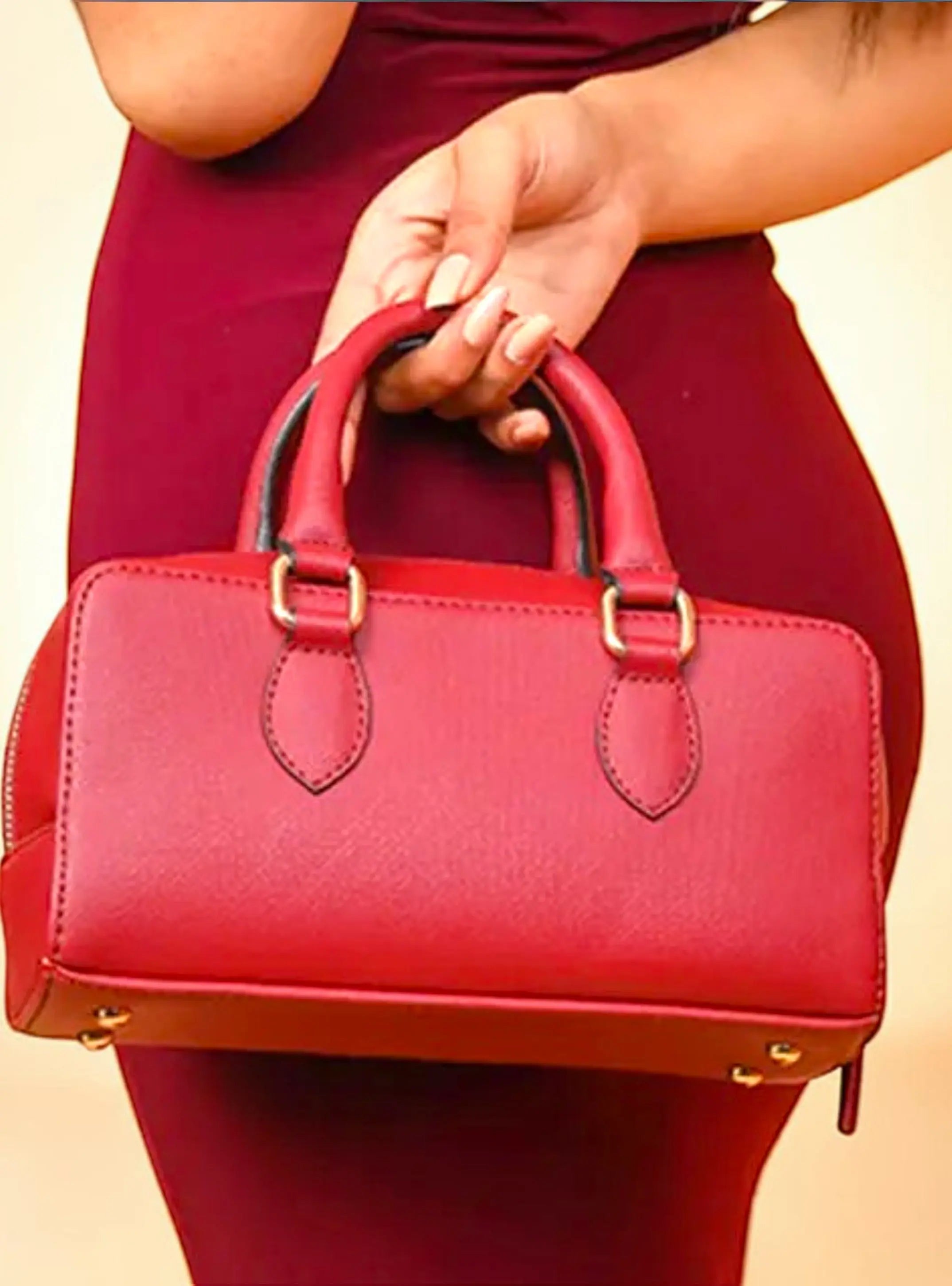Lume Boxy Crossbody Bag - Cherry YuvaStree