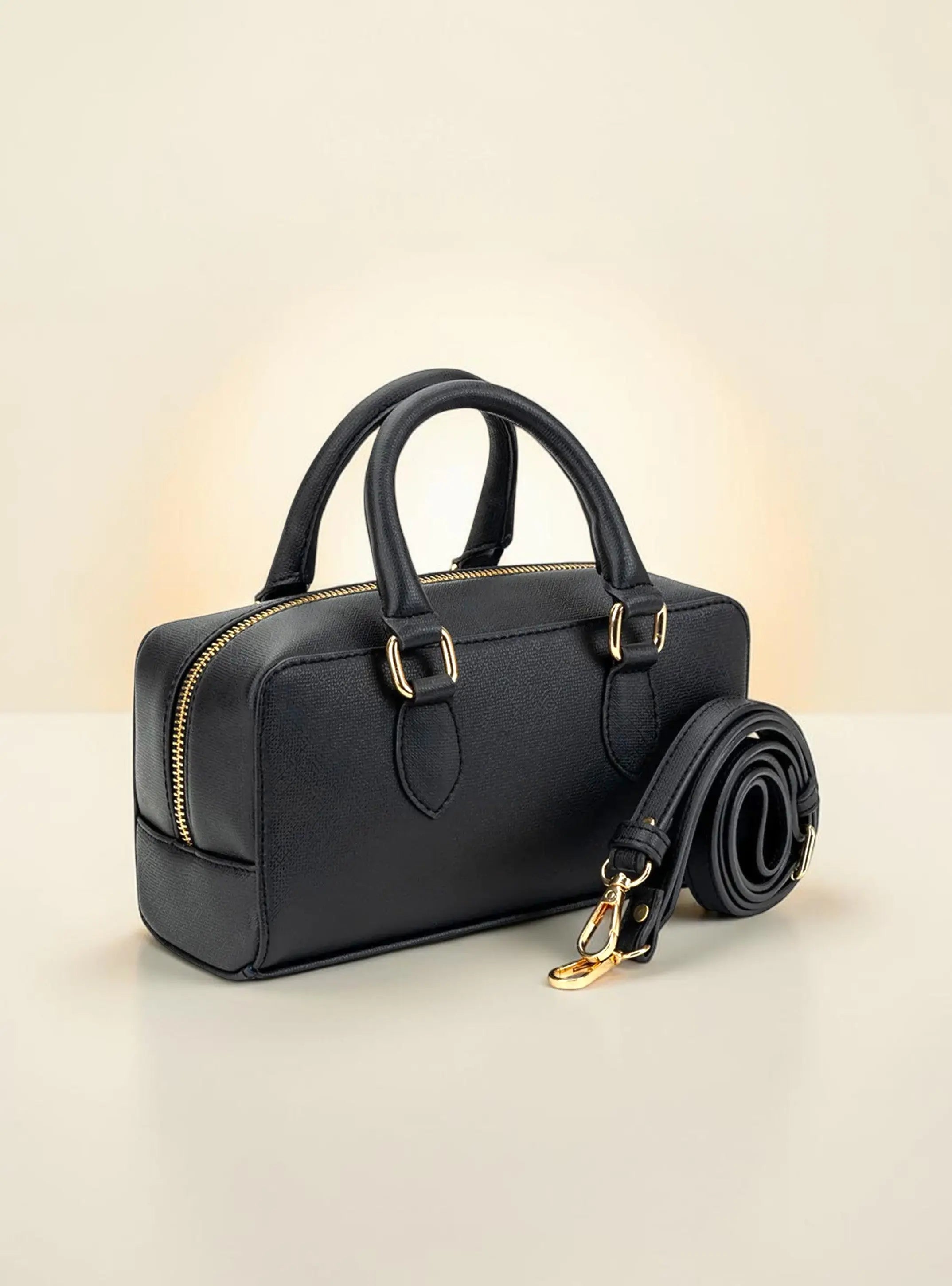 Lume Boxy Crossbody Bag - Black YuvaStree