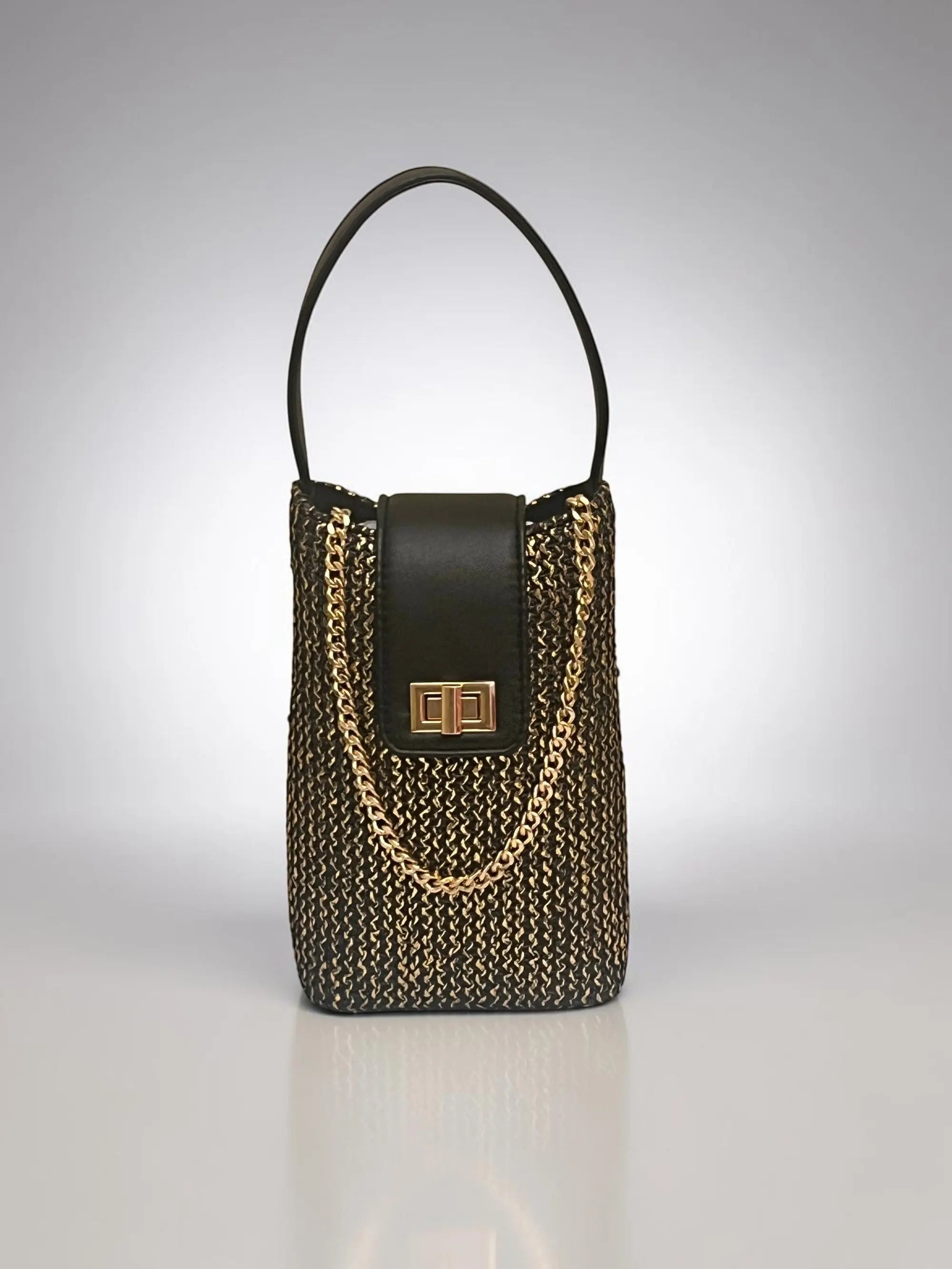 Noor Mini Sling Bag - Midnight Gold YuvaStree