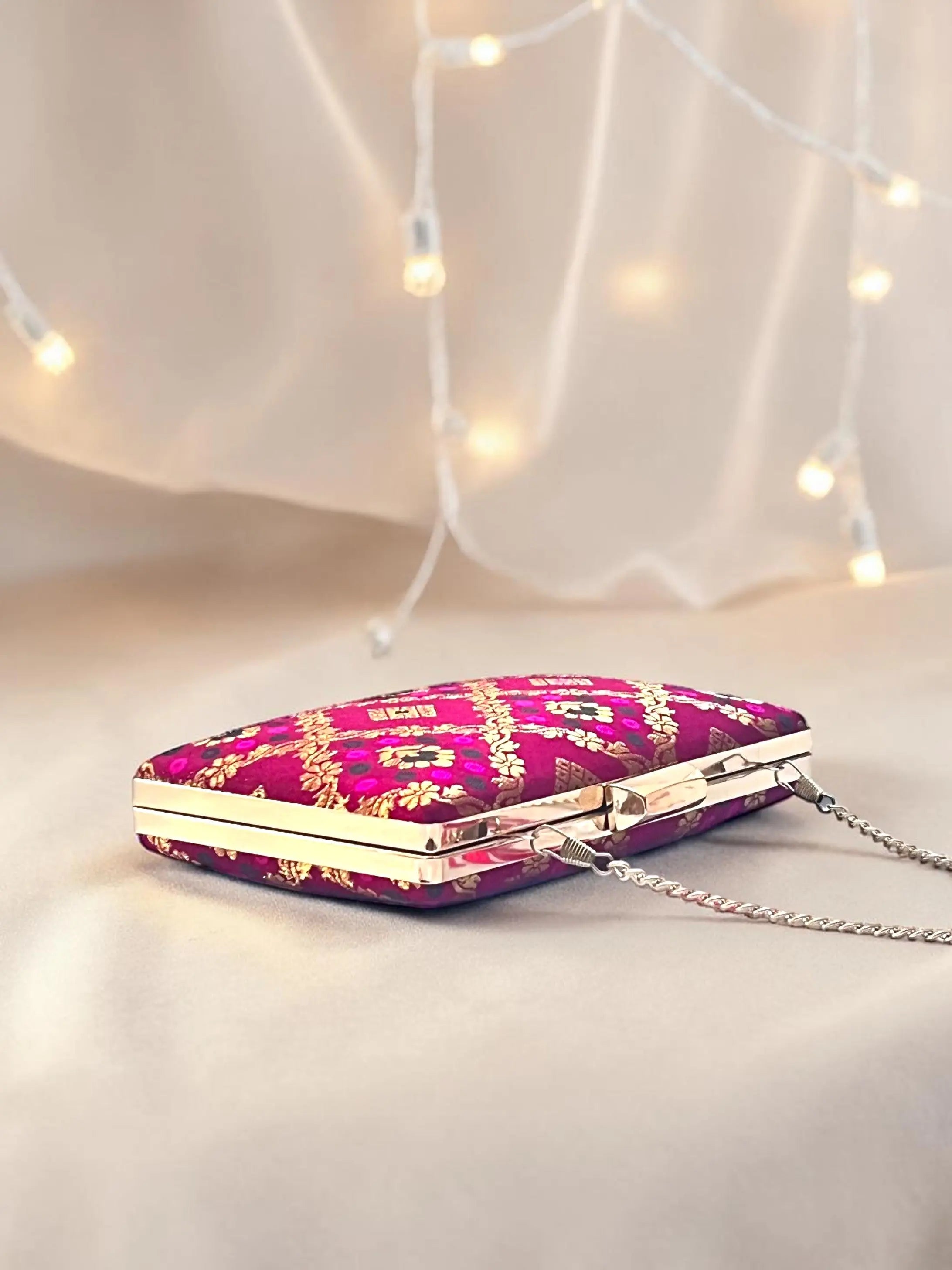 Annie Box Clutch - Red YuvaStree