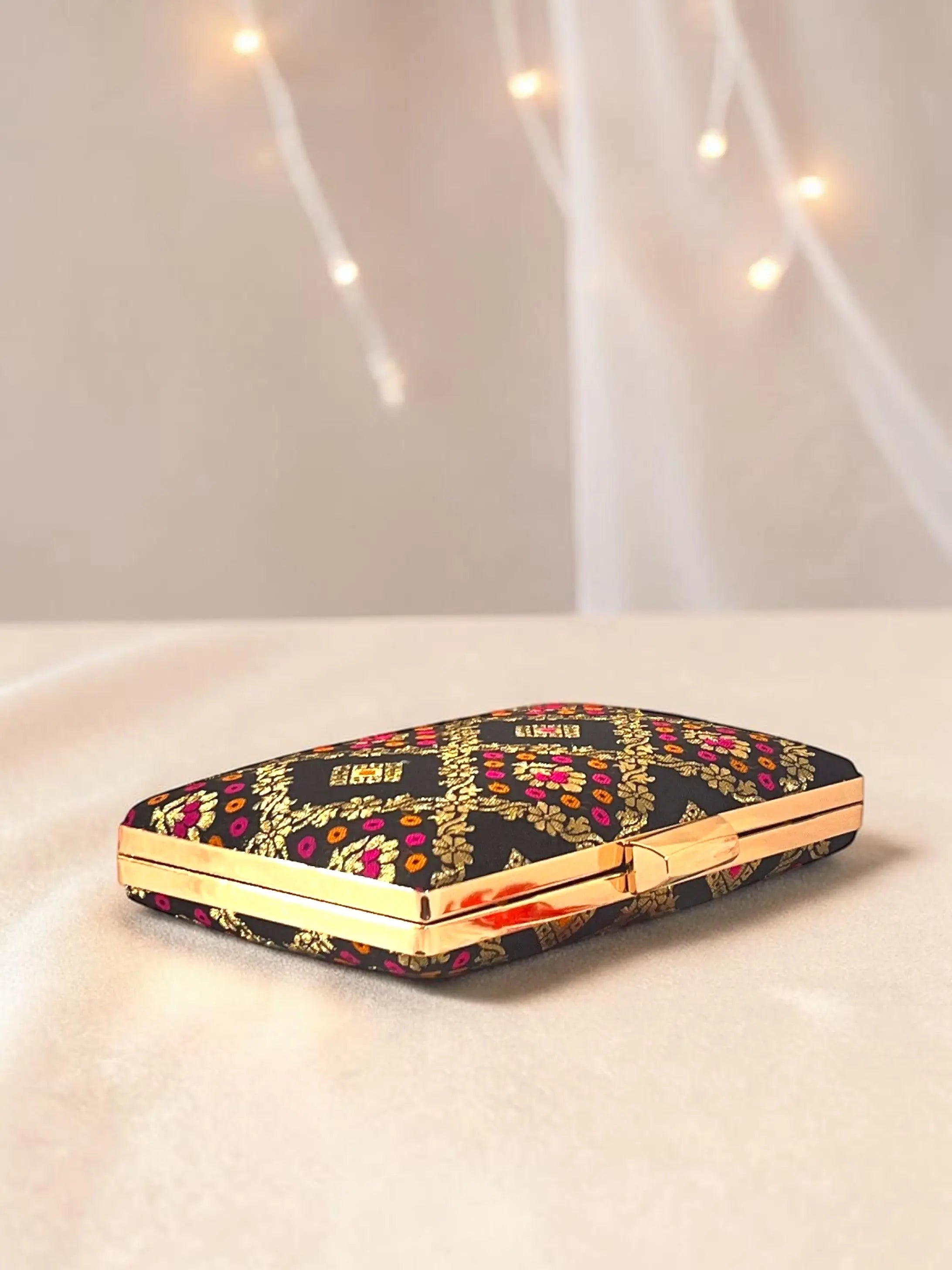 Annie Box Clutch - Black YuvaStree