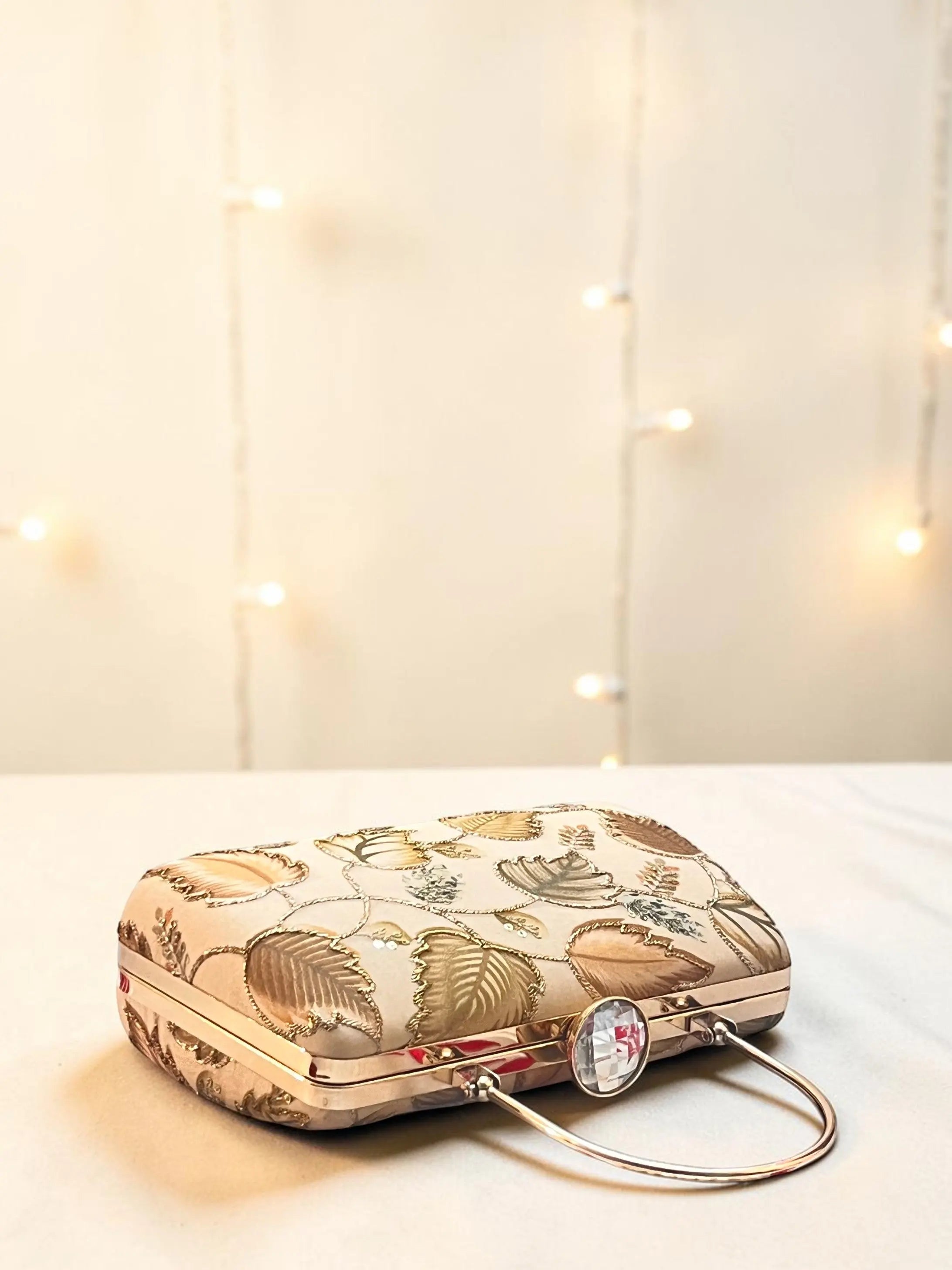 Aura Box Clutch - Yellow Gold YuvaStree