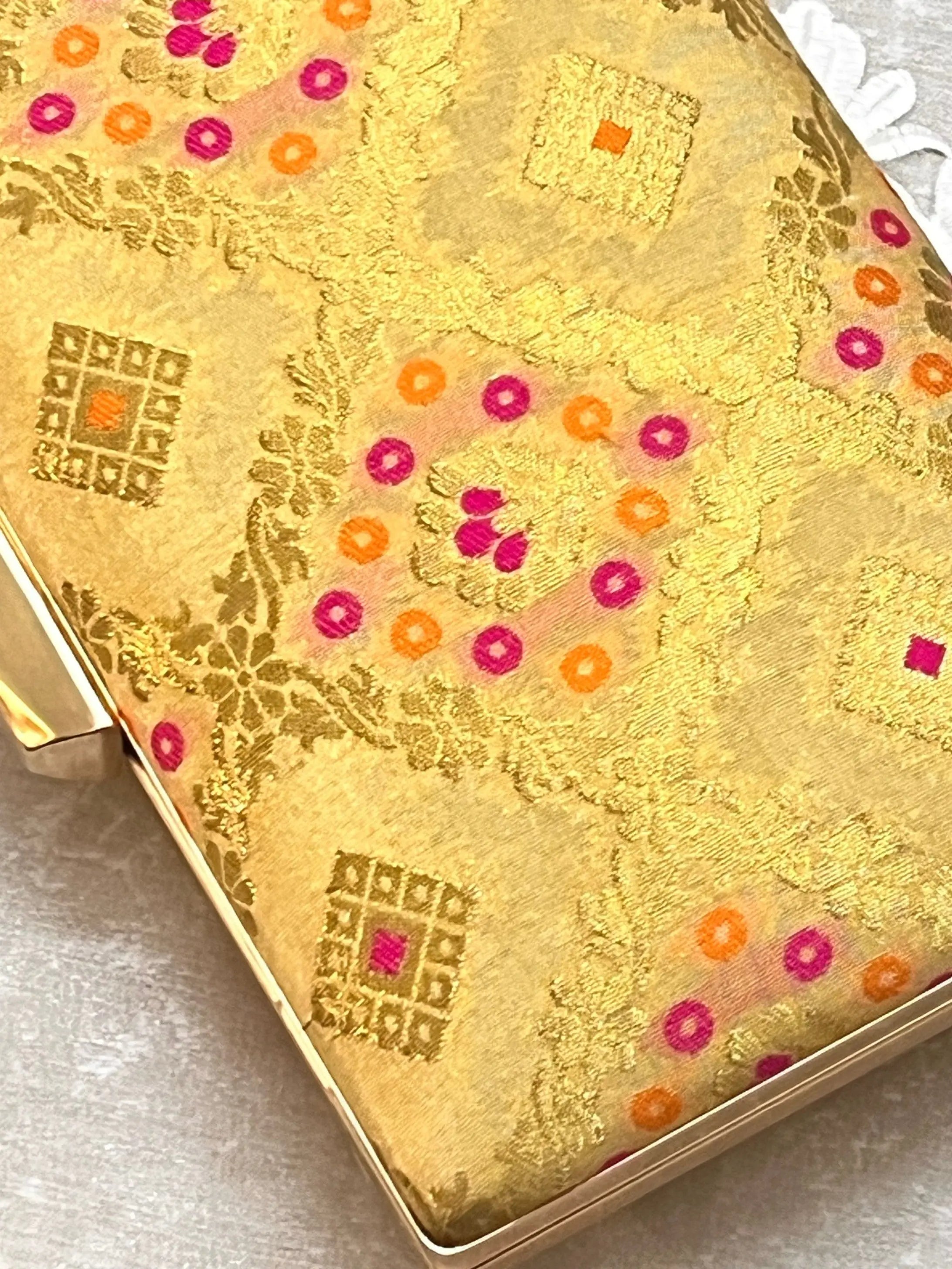 Annie Box Clutch - Beige Gold YuvaStree