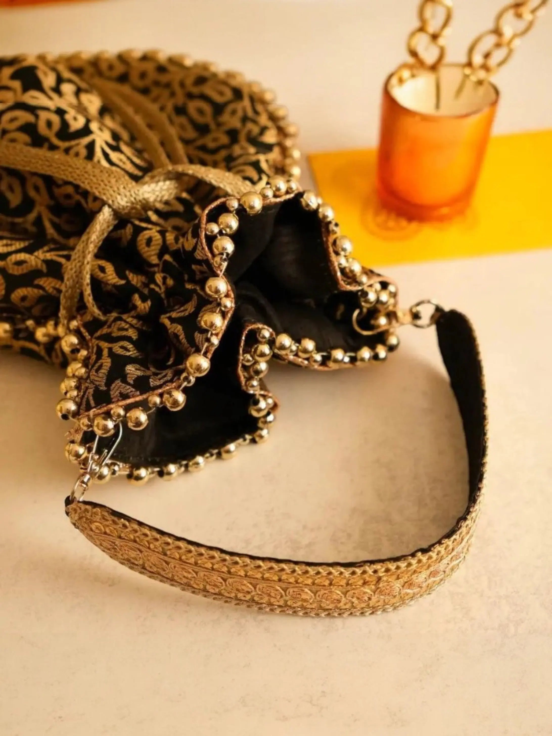 Anaira Potli in Midnight Gold YuvaStree