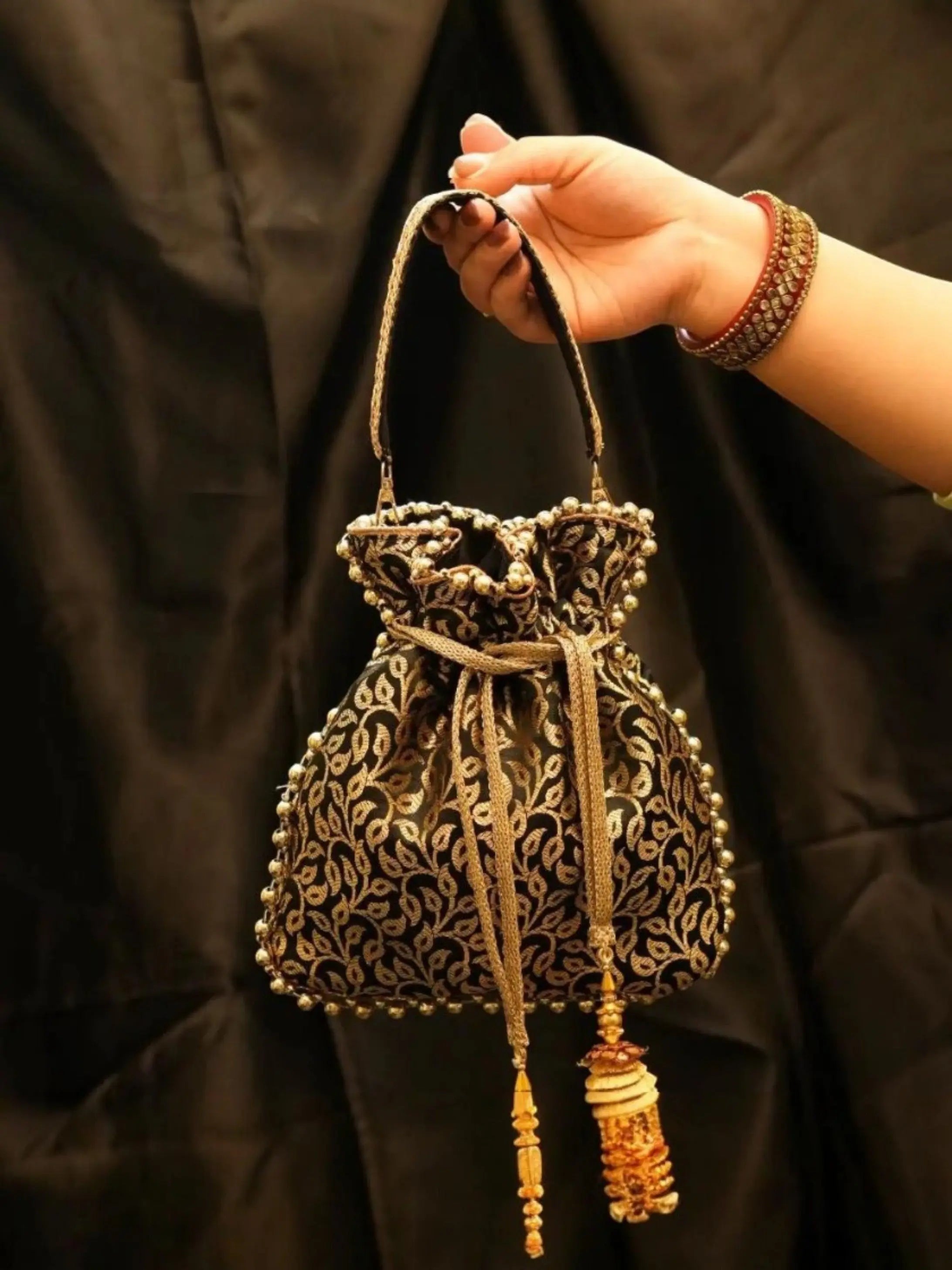Anaira Potli in Midnight Gold YuvaStree