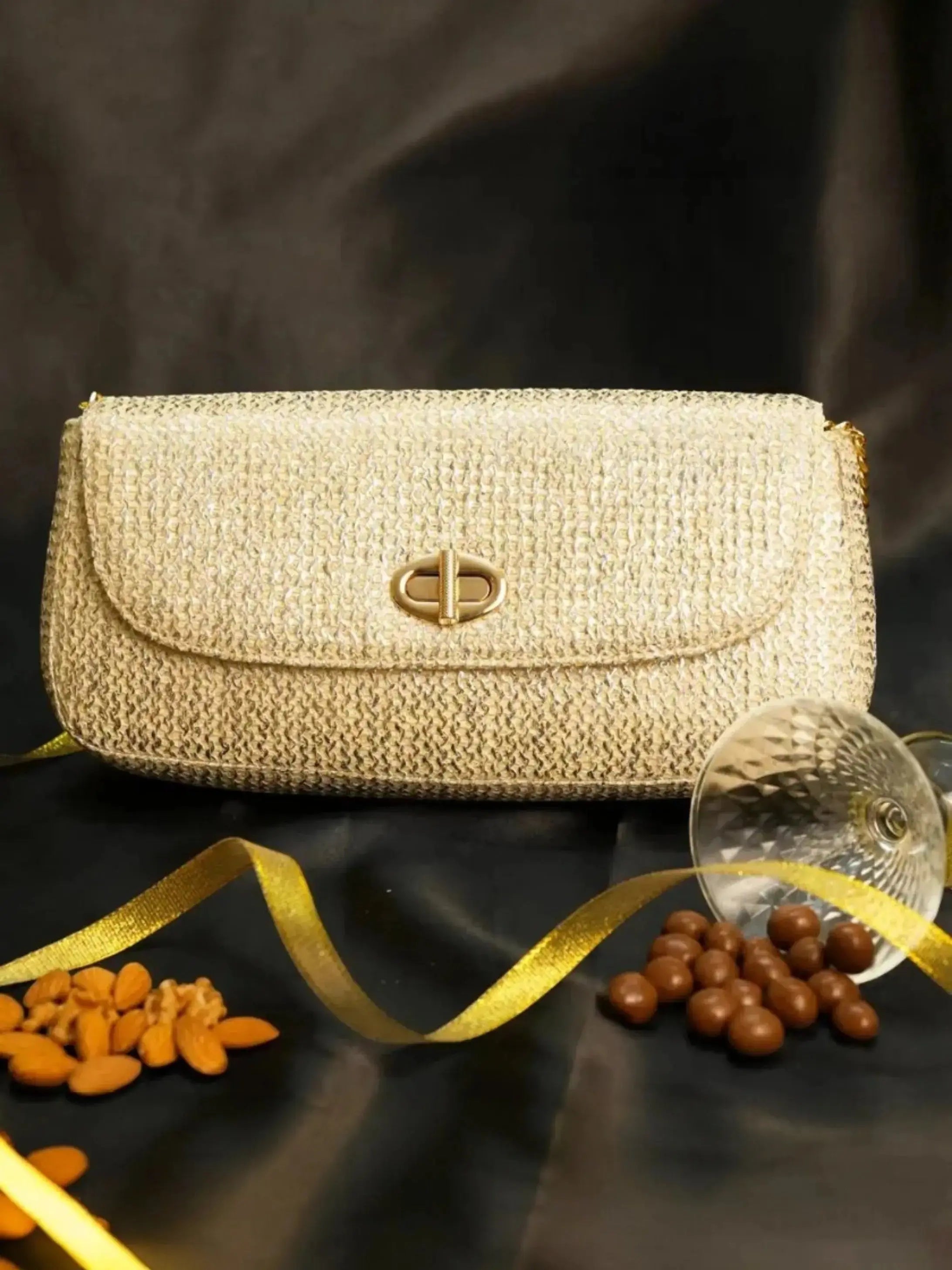 Festive Hamper - Elvina Clutch - Pearl Glow YuvaStree