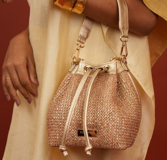 Evaara Bucket Bag - Antique Rose